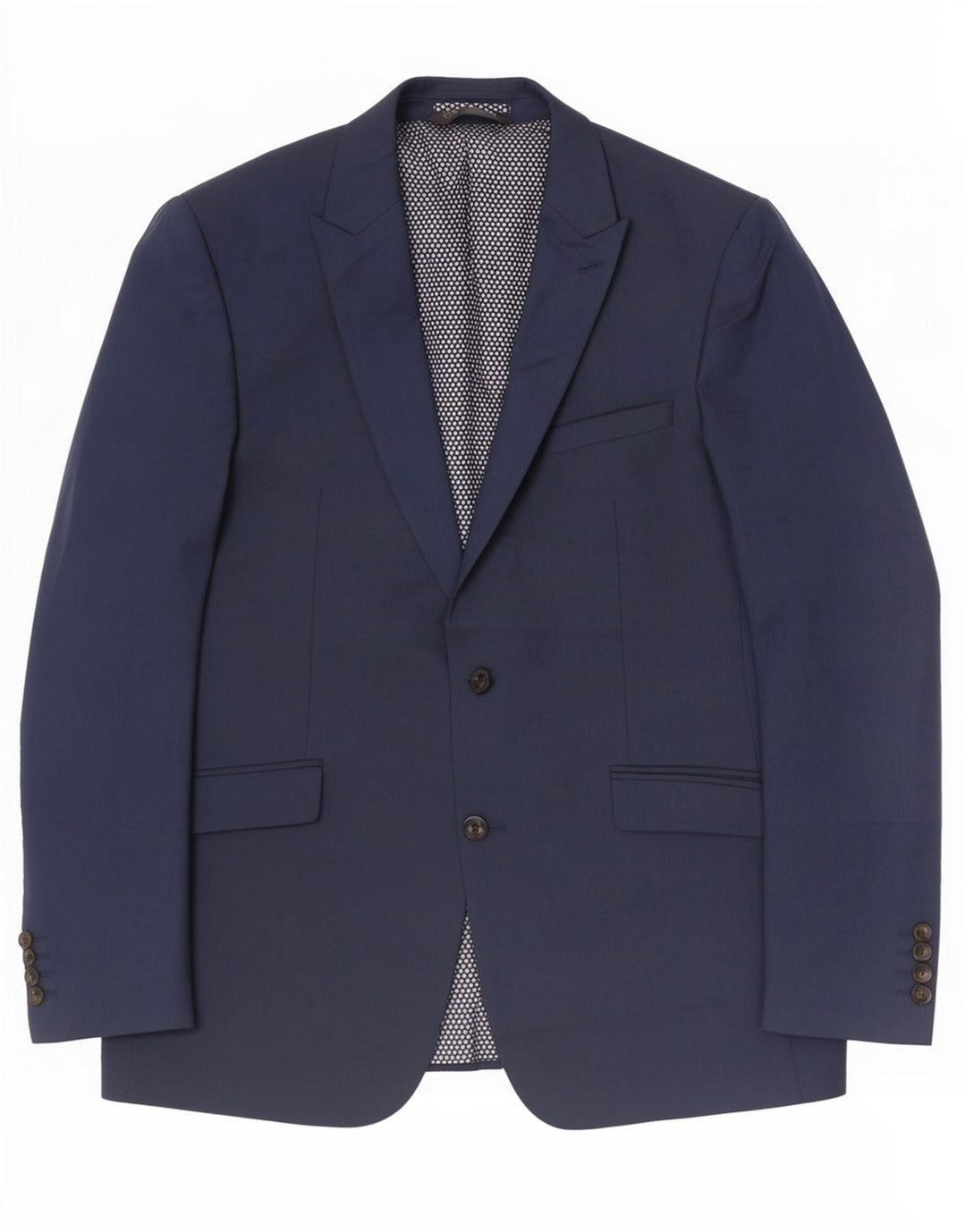 Marks & Spencer Herre 2-knaps blazerjakke UK 42 Stor marineblå polyester