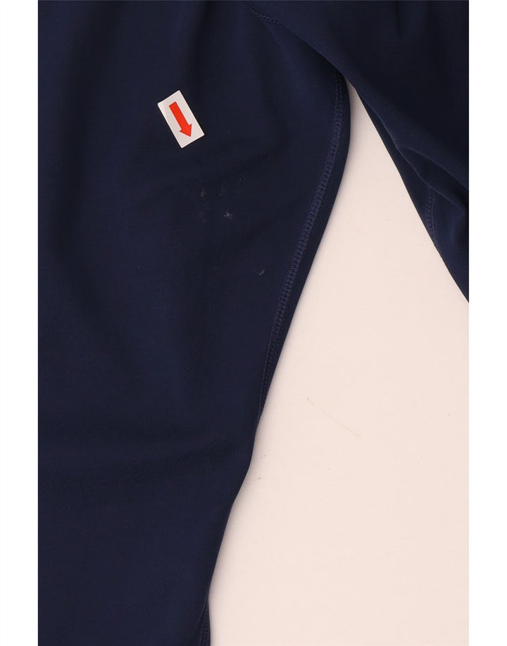 NIKE Dame Dri Fit Leggings UK 10 Small Navy Blue Polyester
