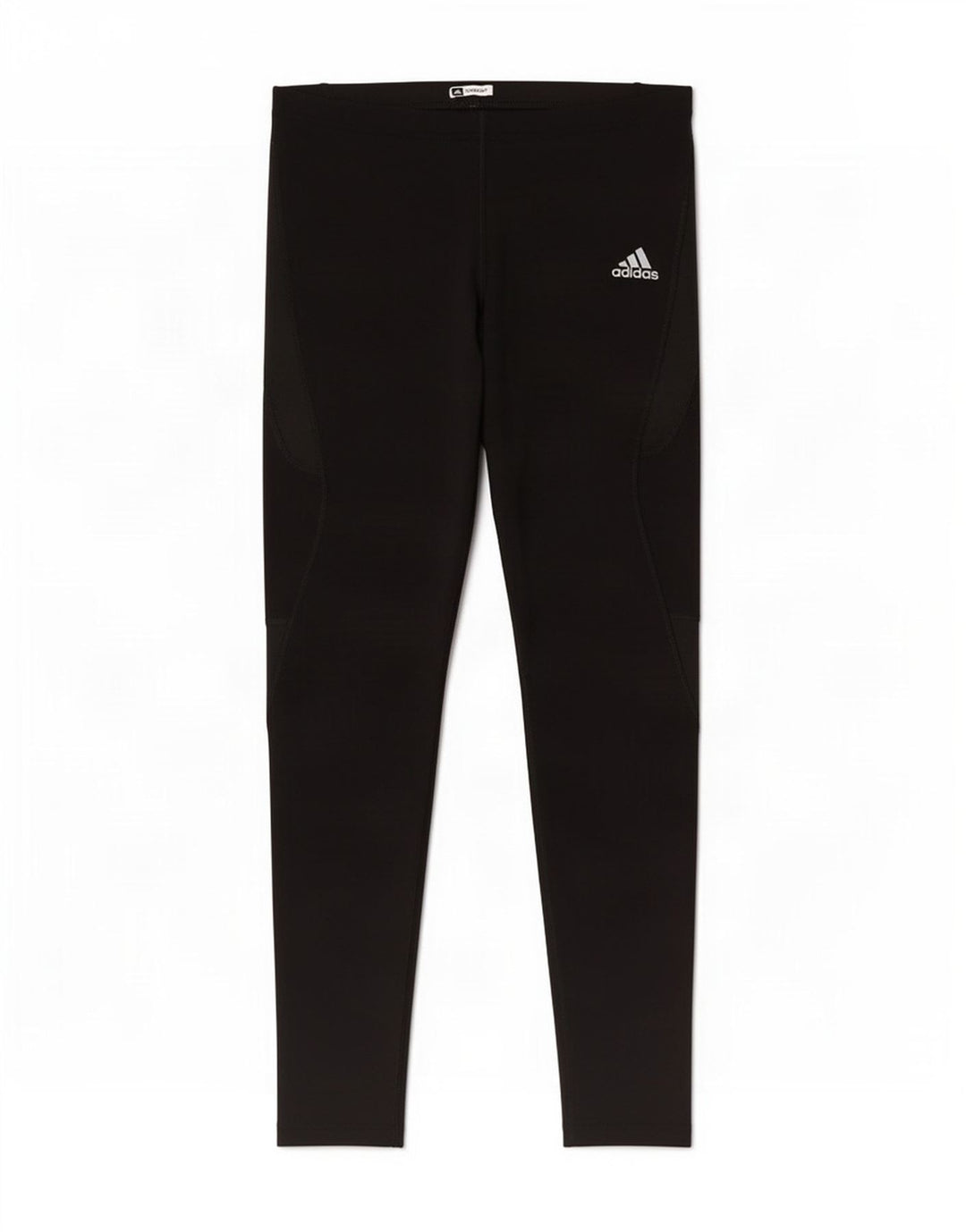 Adidas Womens Leggings UK 14 Large Black Colourblock Polyamid