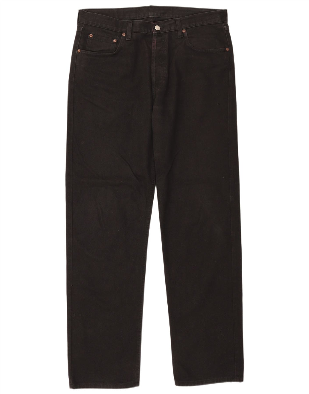 Rifle Dame Straight Jeans W36 L34 Sort Bomuld