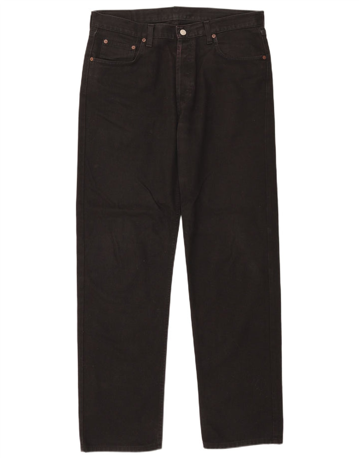 Rifle Dame Straight Jeans W36 L34 Sort Bomuld