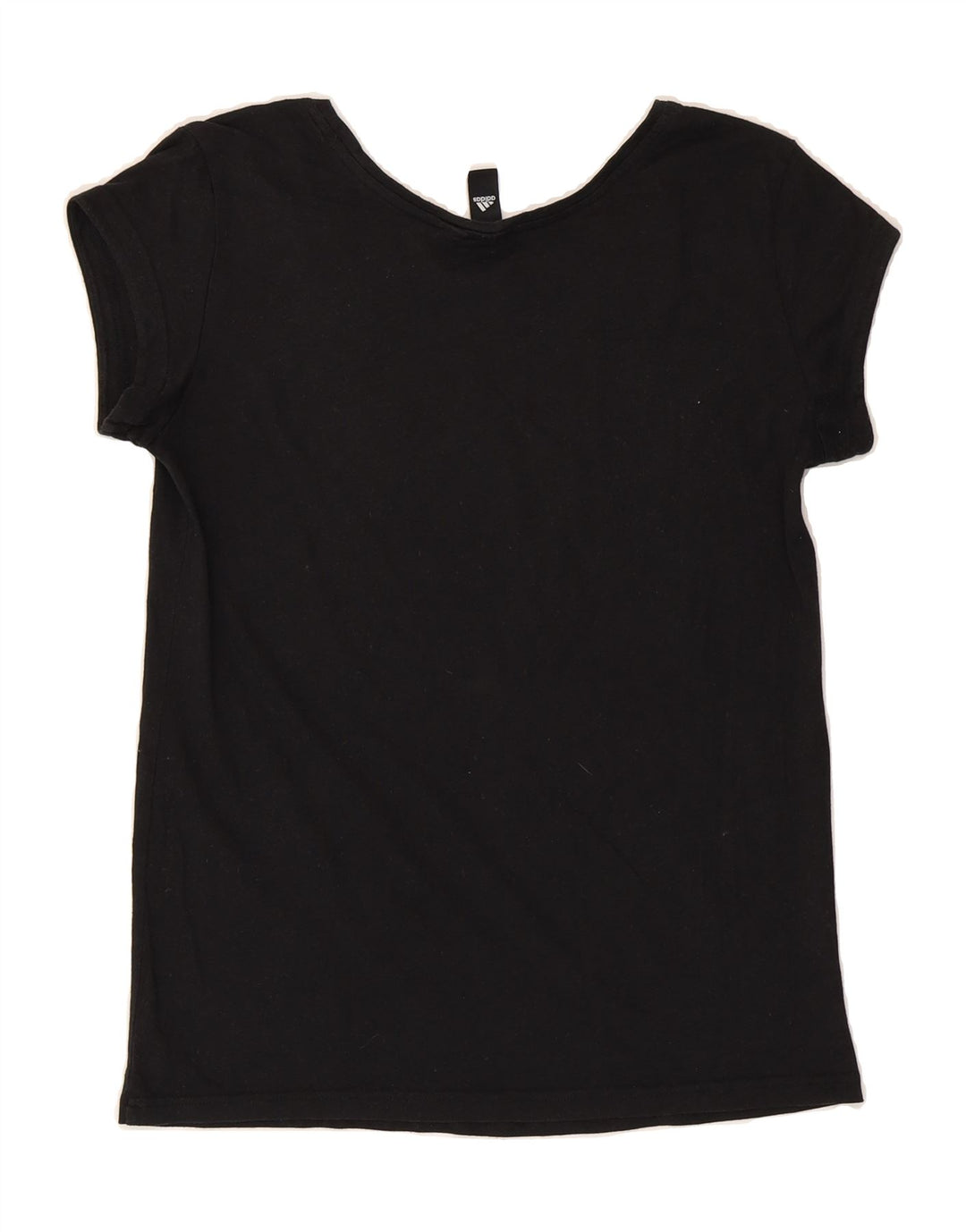 ADIDAS Womens Graphic T-Shirt Top UK 12 Medium Black Vintage Adidas and Second-Hand Adidas from Messina Hembry 