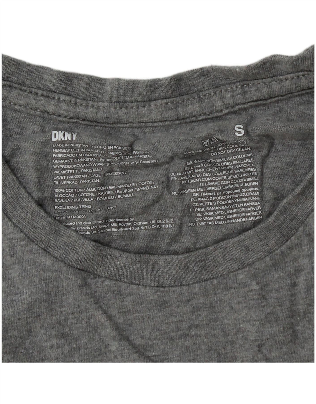 Dkny Boys T-Shirt Top 13-14 År Lille Grå Bomuld