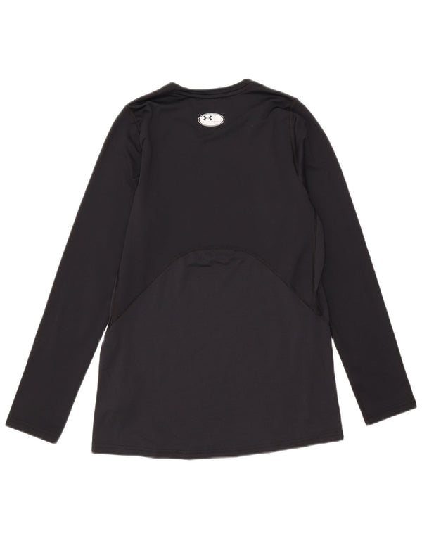 Under Armour Herre Cold Gear Top Langærmet Medium Sort Polyester
