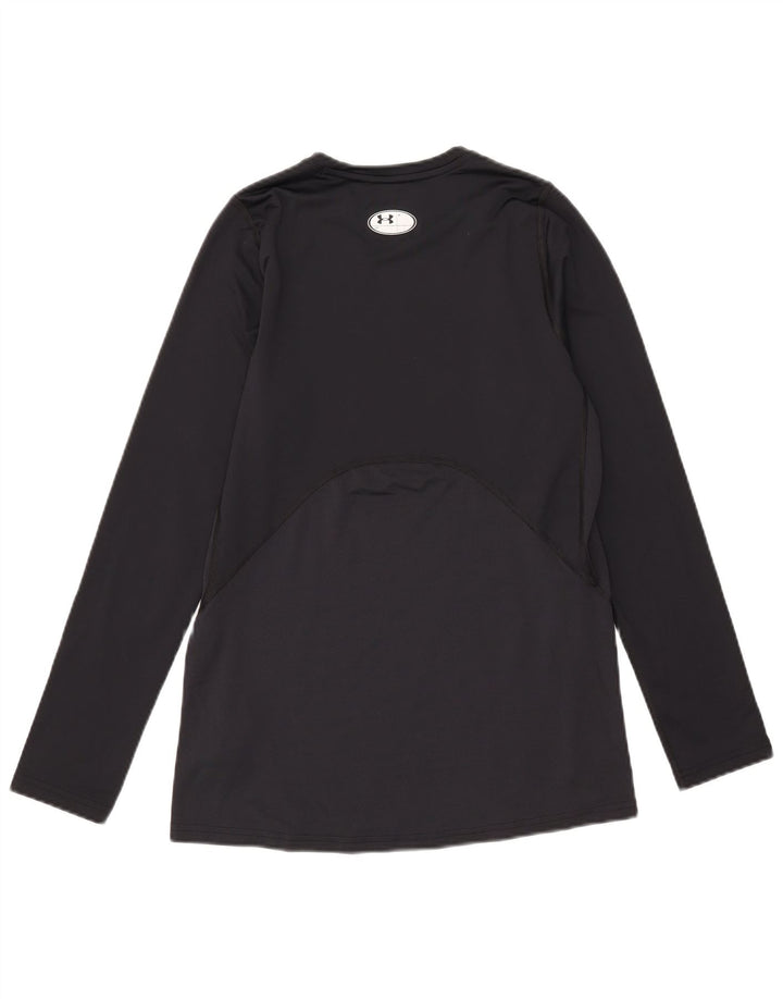 Under Armour Herre Cold Gear Top Langærmet Medium Sort Polyester
