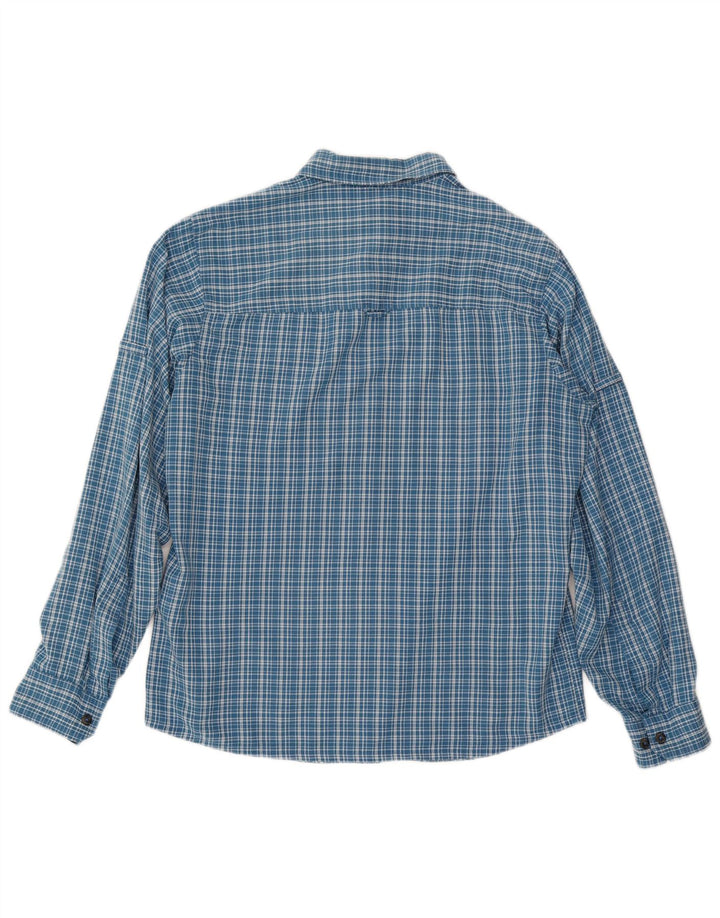 Jack Wolfskin Herre Flannel Shirt UK 36/38 Medium Blue Check
