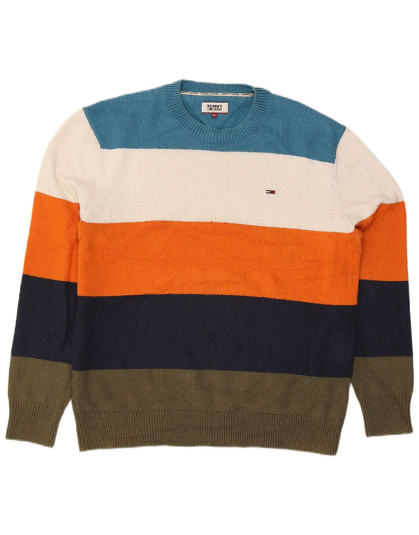 Tommy Hilfiger Herre Crew Neck Jumper Sweater XL Flerfarvet Stribet