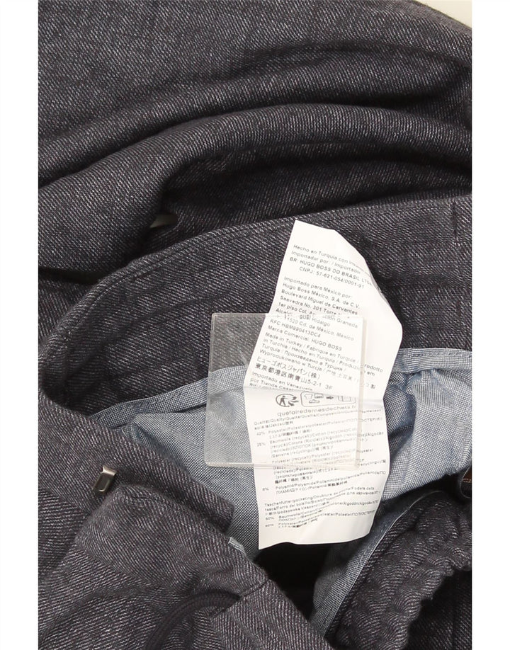 HUGO BOSS Herre tilspidsede Chinobukser IT 48 Medium W32 L30 Grå Polyester