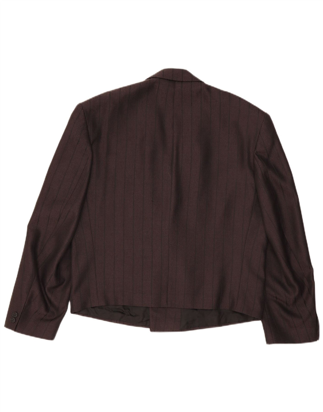 Ferkinghoff Dame Dobbeltradet Blazer Jacket UK 20 2XL Grå Nålestribe
