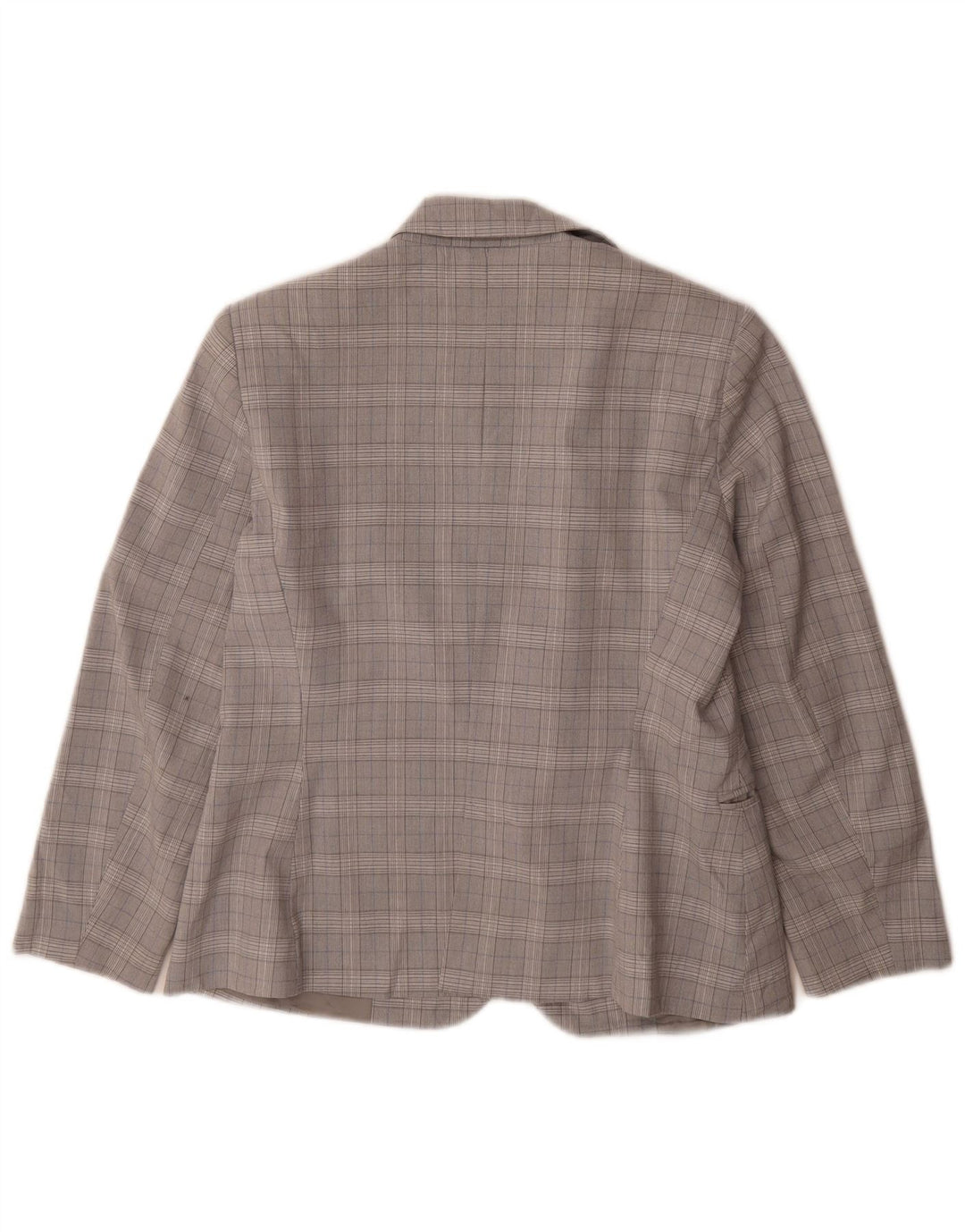 Zara Dame 1-knaps blazerjakke EU 40 Medium Grey Houndstooth