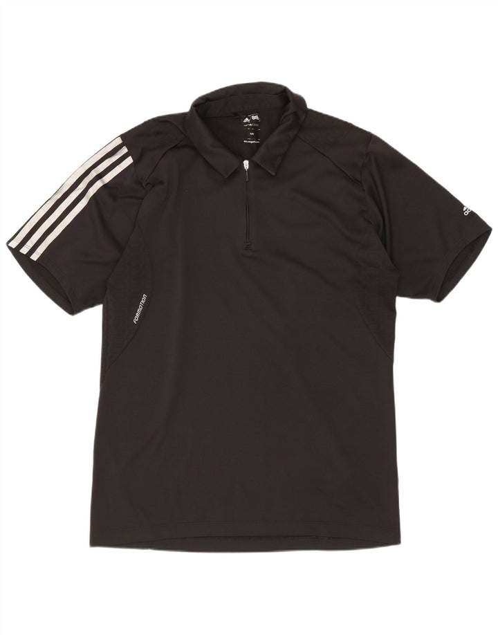 Adidas Poloshirt til mænd Medium Sort Polyester Sports