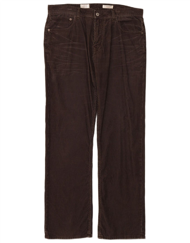 White Stuff Herre Lige Regular Corduroy Bukser W34 L32 Brun Bomuld