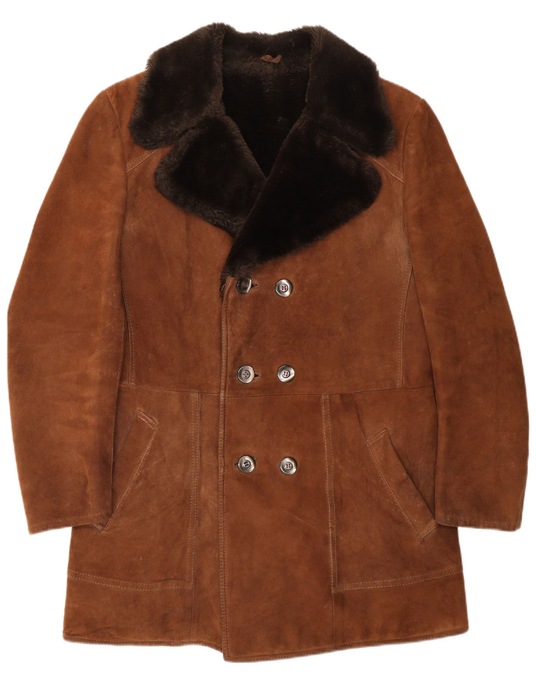 Ruffo Dame Shearling Coat IT 50 XL Brun