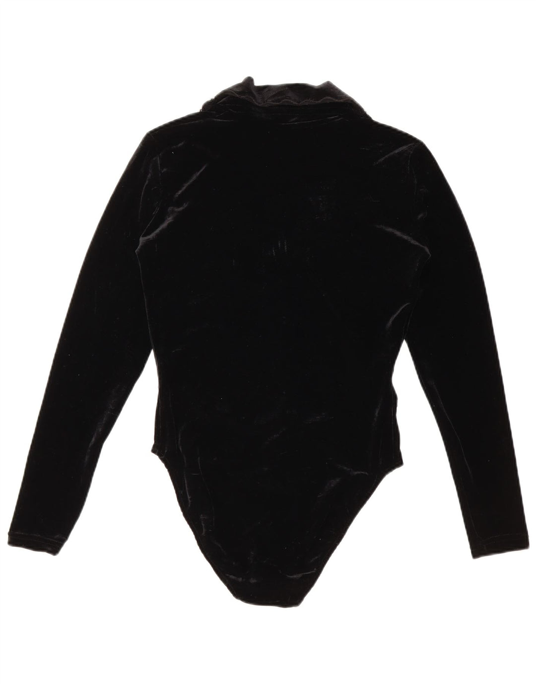 SAGAIE Langærmet Velvet Bodysuit til kvinder UK 12 Medium Sort Polyester