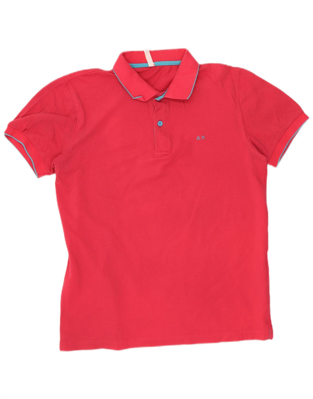 Sun68 Herre poloshirt Medium Pink Bomuld