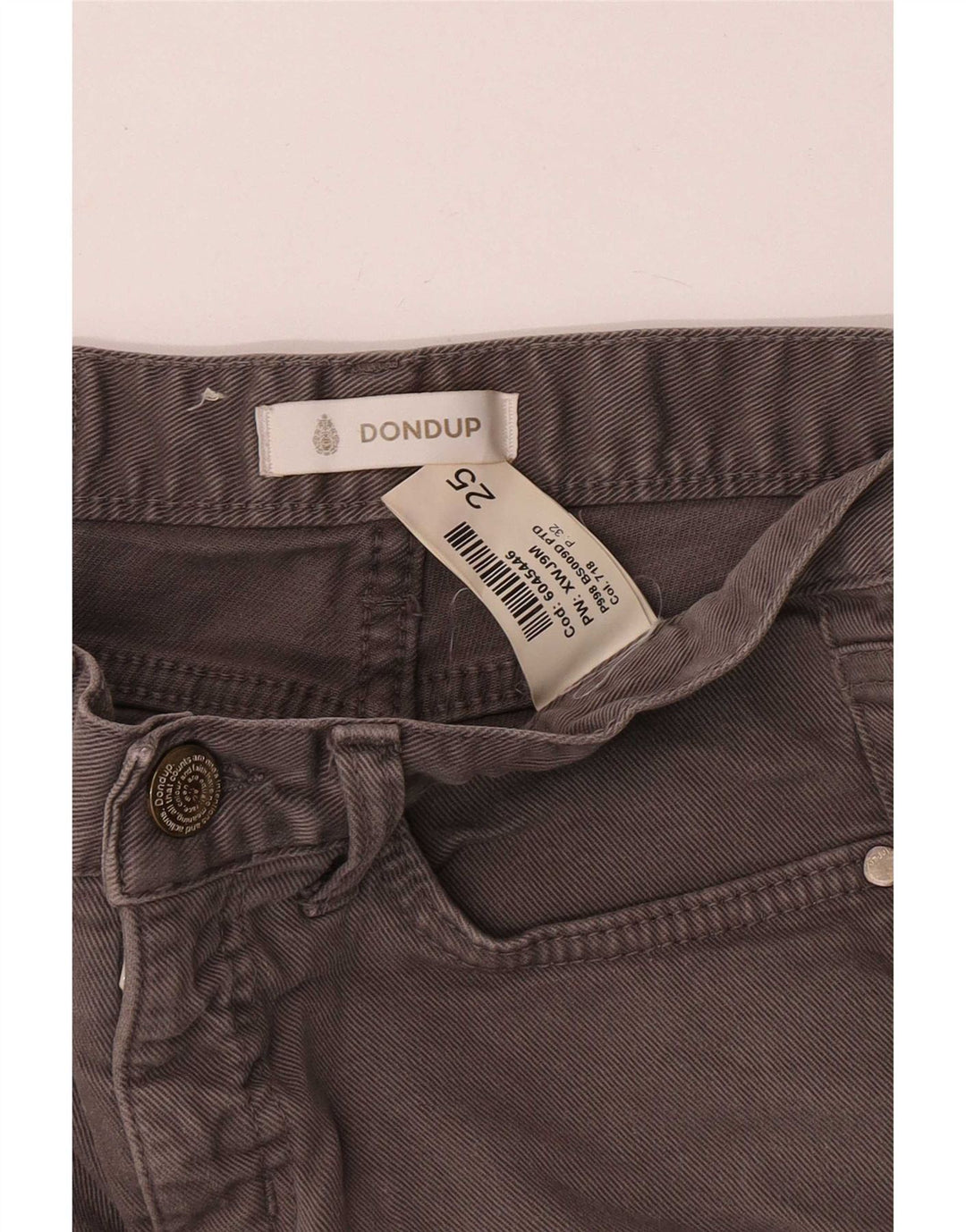 Dondup Dame Skinny Jeans W25 L29 Grå Bomuld