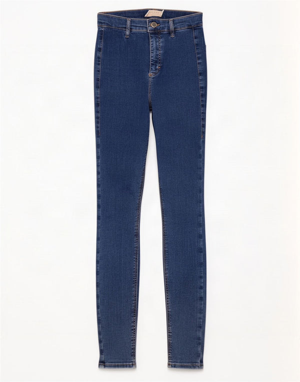 Topshop Dame Joni Skinny Jeans W26 L27 Blå Bomuld