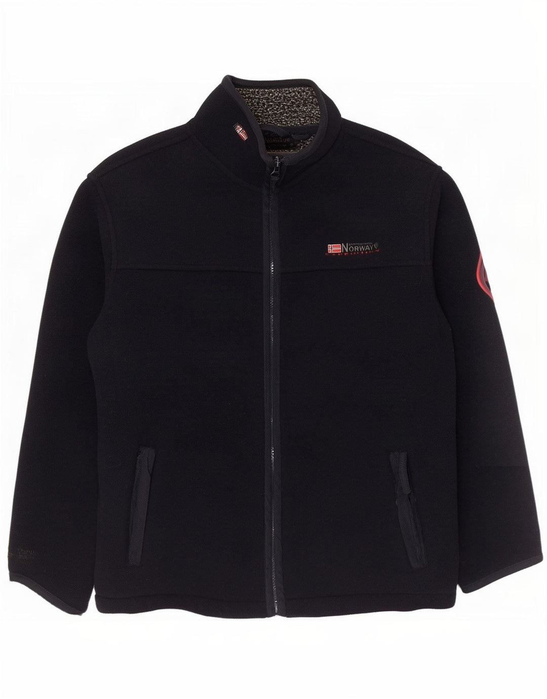 Geographical Norway Herre Fleecejakke UK 41 Large Navy Blue Polyester