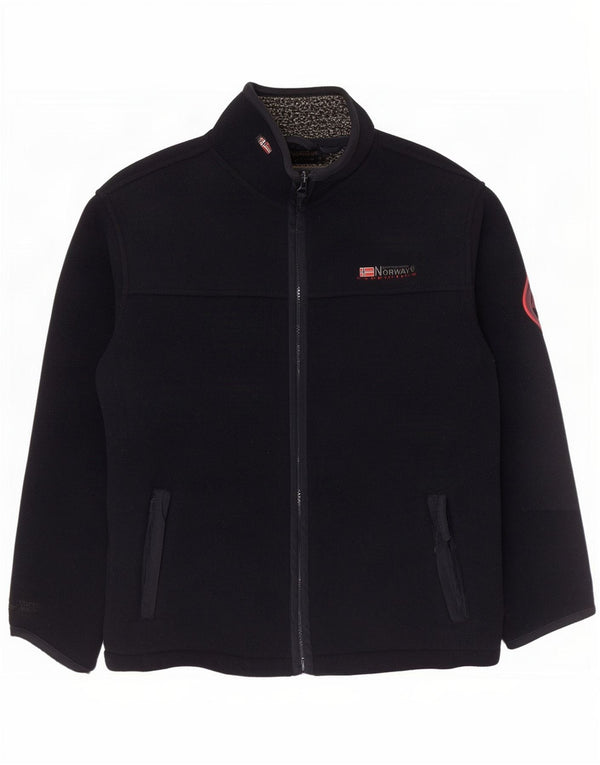 Geographical Norway Herre Fleecejakke UK 41 Large Navy Blue Polyester