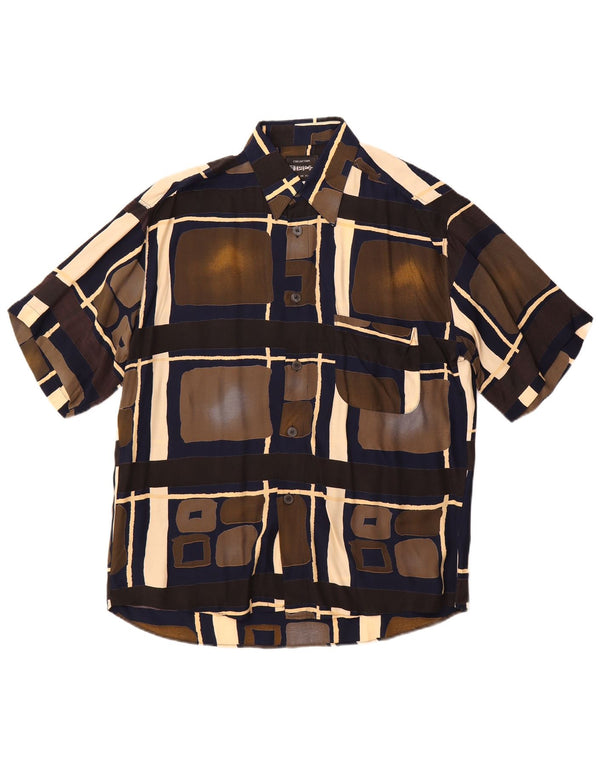 Tipo' S Kortærmet Herreskjorte Medium Flerfarvet Geometrisk Viscose