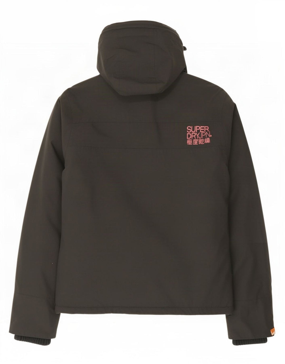 Superdry vindjakke med hætte til kvinder UK 14 mellemgrå nylon