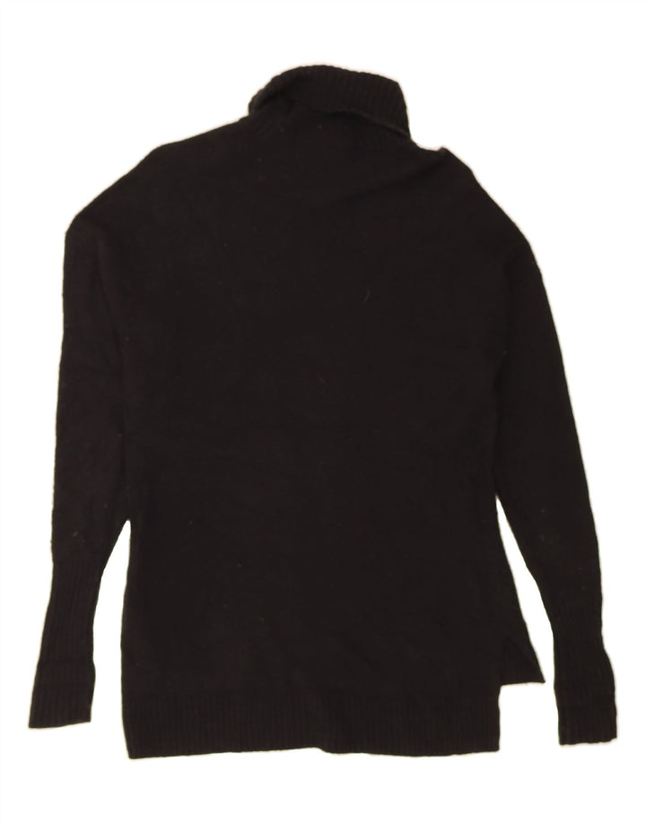 J. CREW Womens Oversized Roll Neck Jumper Sweater UK 2 2XS Black Wool Vintage J. Crew and Second-Hand J. Crew from Messina Hembry 