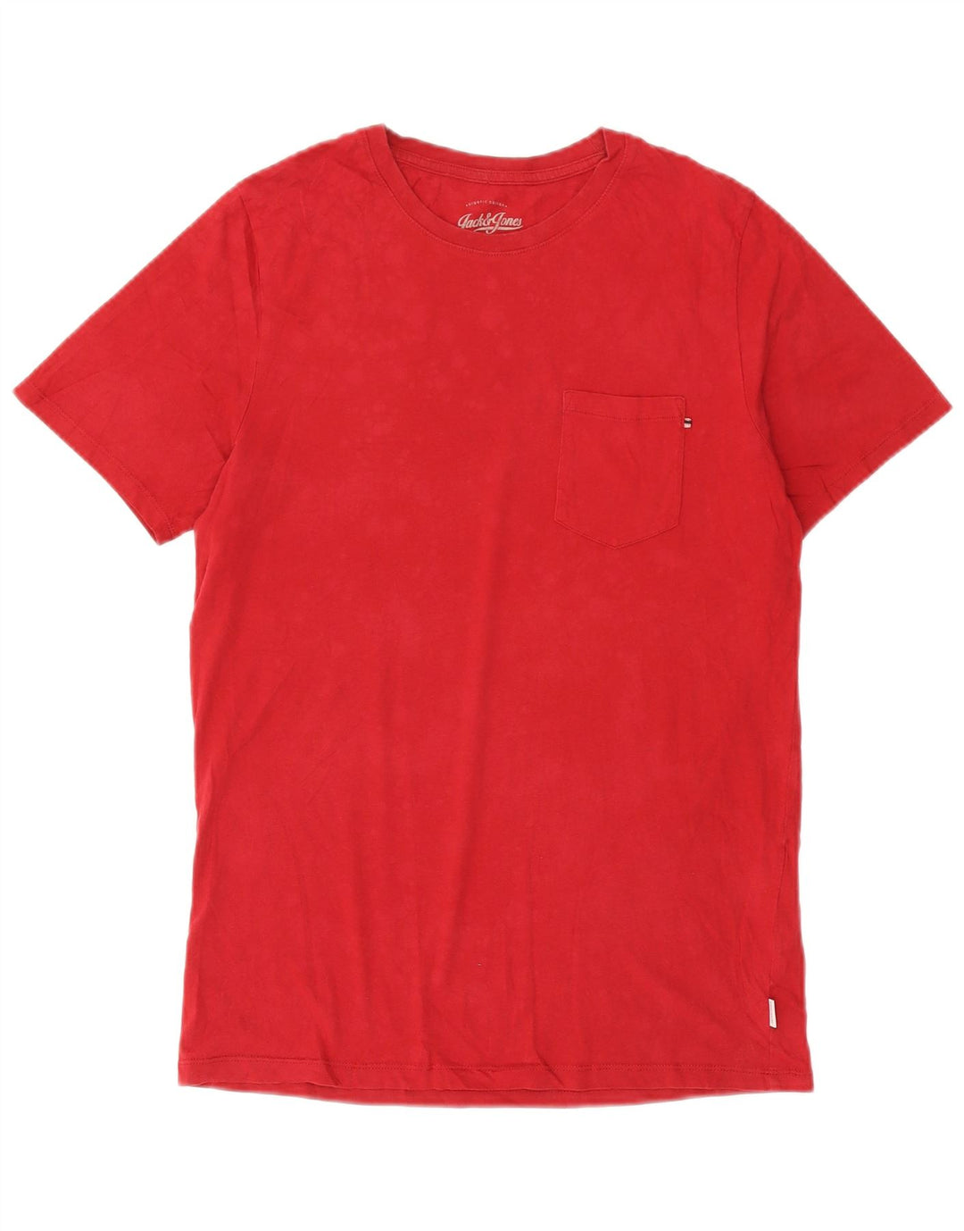 Jack & Jones Herre Slim Fit T-shirt Top Medium Rød Bomuld
