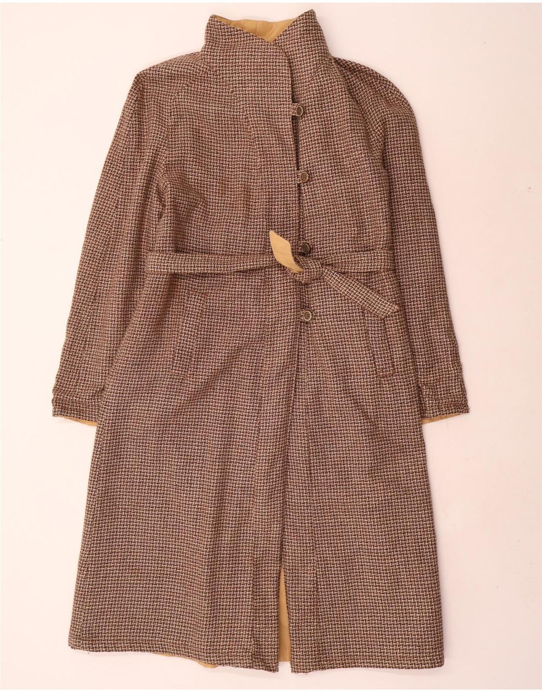 Vintage vendbar overfrakke til kvinder IT 42 Medium Beige