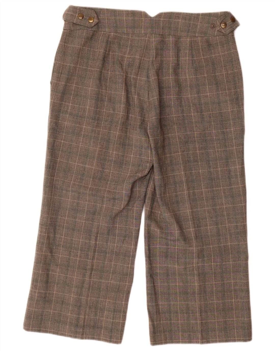 Marks & Spencer Dame Capri Bukser UK 12 Medium W30 L23 Grå ternet