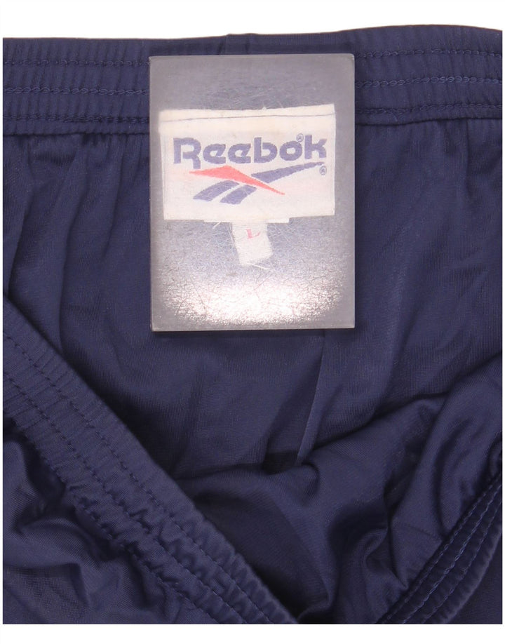 Reebok Sportsshorts til kvinder UK 14 Large Navy Blue Polyamid