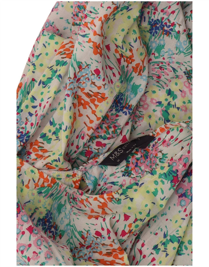 Marks & Spencer Womens Basic Dress UK 24 4XL Flerfarvet blomster