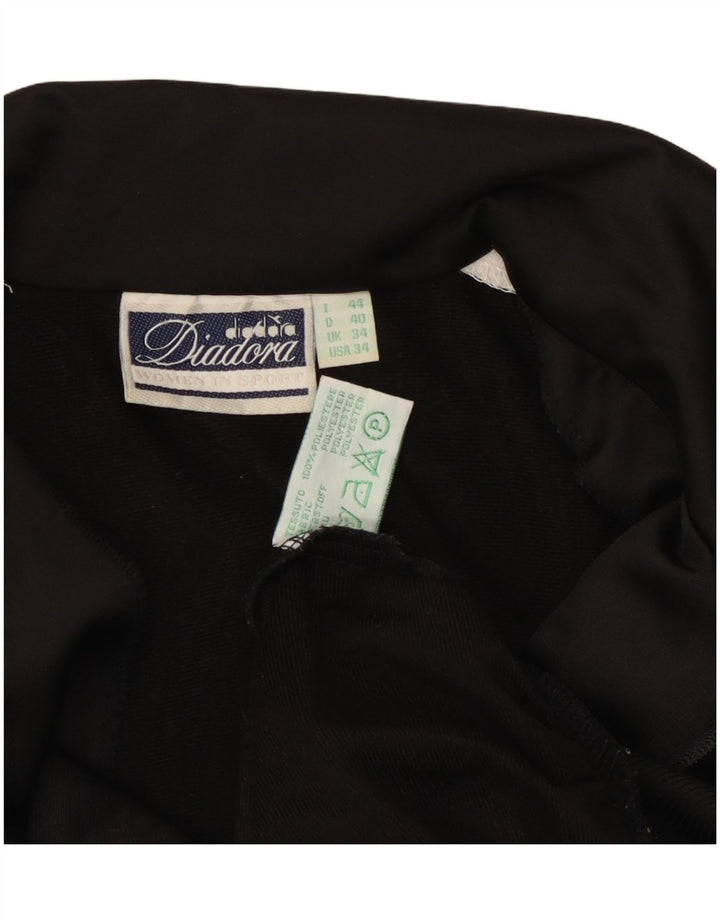 Diadora Herre grafisk træningsdragt Topjakke UK 34 XS Sort Polyester
