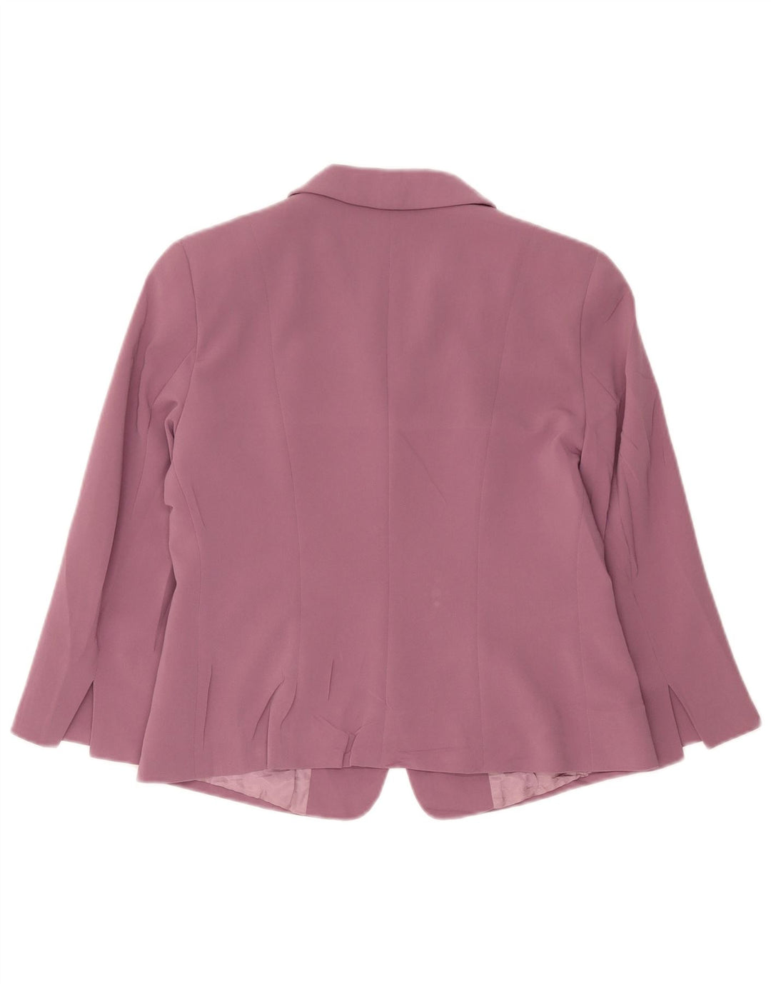 Max Mara Dame 2 knap 3/4 ærmer blazerjakke UK 16 Large Pink