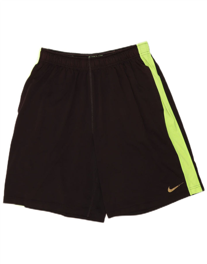 Nike Herre Dri Fit sportsshorts store sorte Colourblock Polyester
