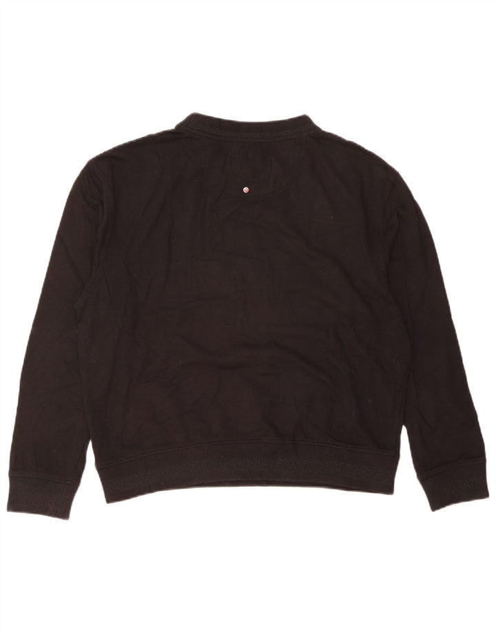 Mistral Herre Grafisk Sweatshirt Jumper Stor Sort Bomuld