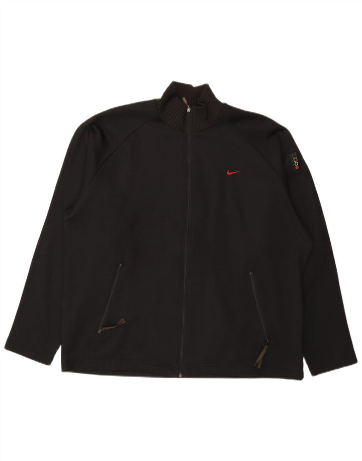 Nike Træningsdragt til mænd, topjakke UK 42/44 Stor sort polyester