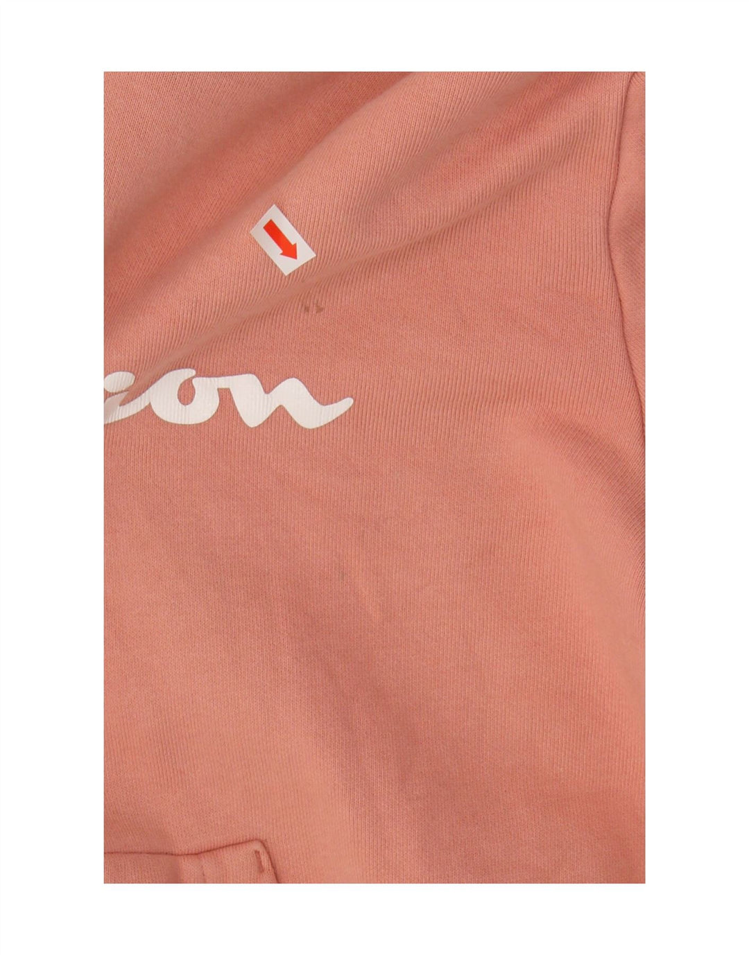 Champion Dame Grafisk Hoodie Jumper UK 10 Small Orange