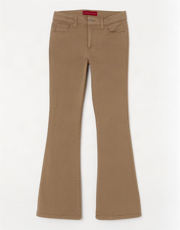Levi's Womens Stretch Flare Corduroy Trousers US 5 Medium W30 L30 Beige