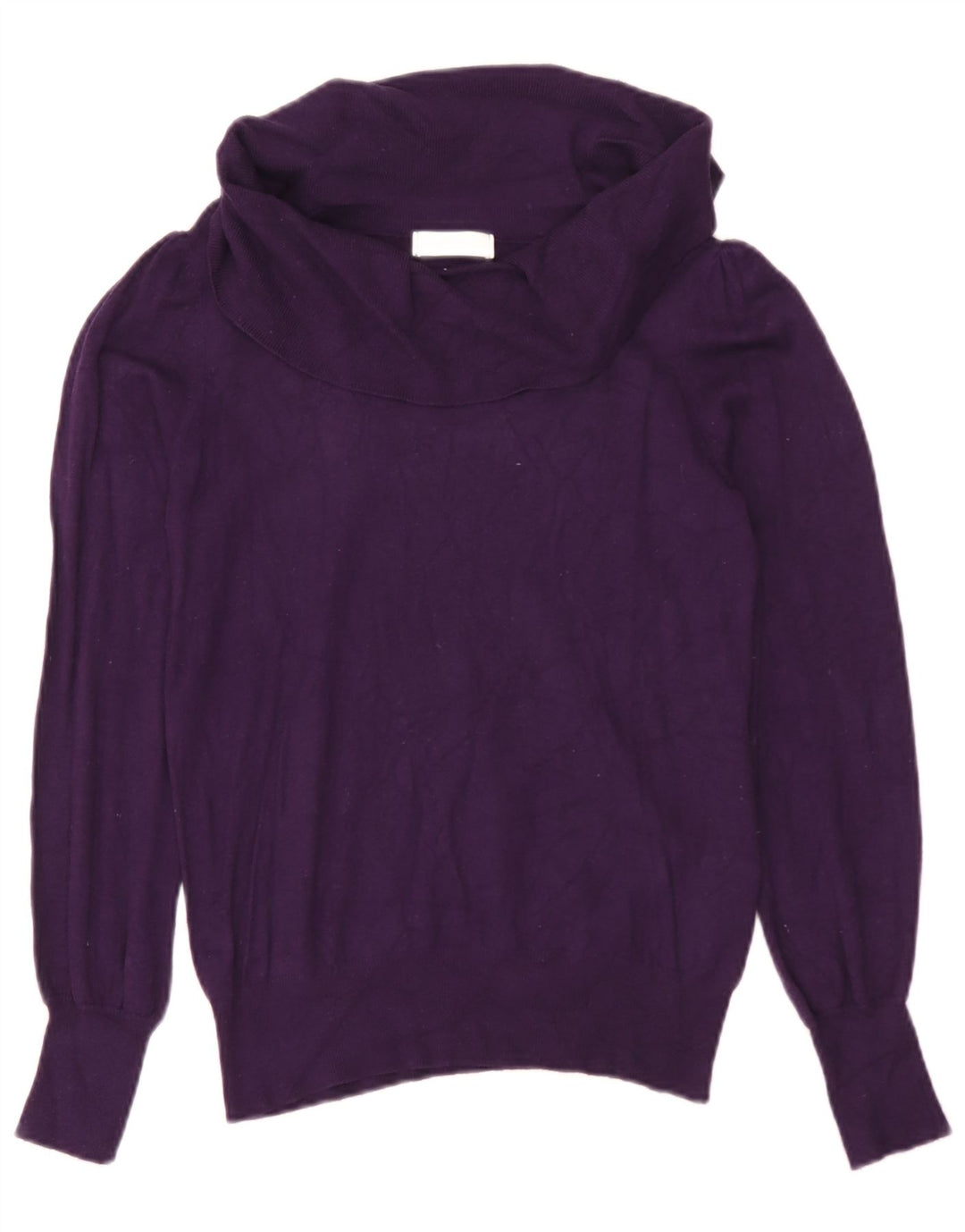 Marks & Spencer Dame Rullehals Sweater UK 12 Medium Lilla Viscose