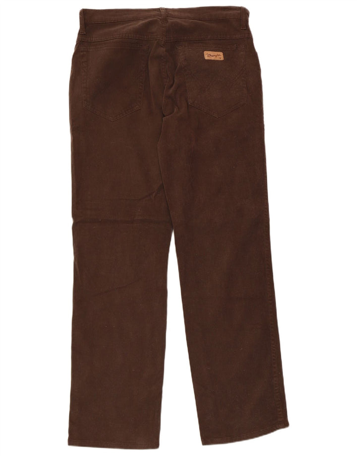 WRANGLER Straight Casual Bukser til mænd W32 L30 Brun Bomuld