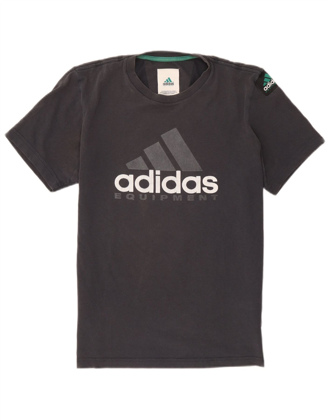 Adidas Herre Grafisk T-Shirt Top Lille Grå Bomuld