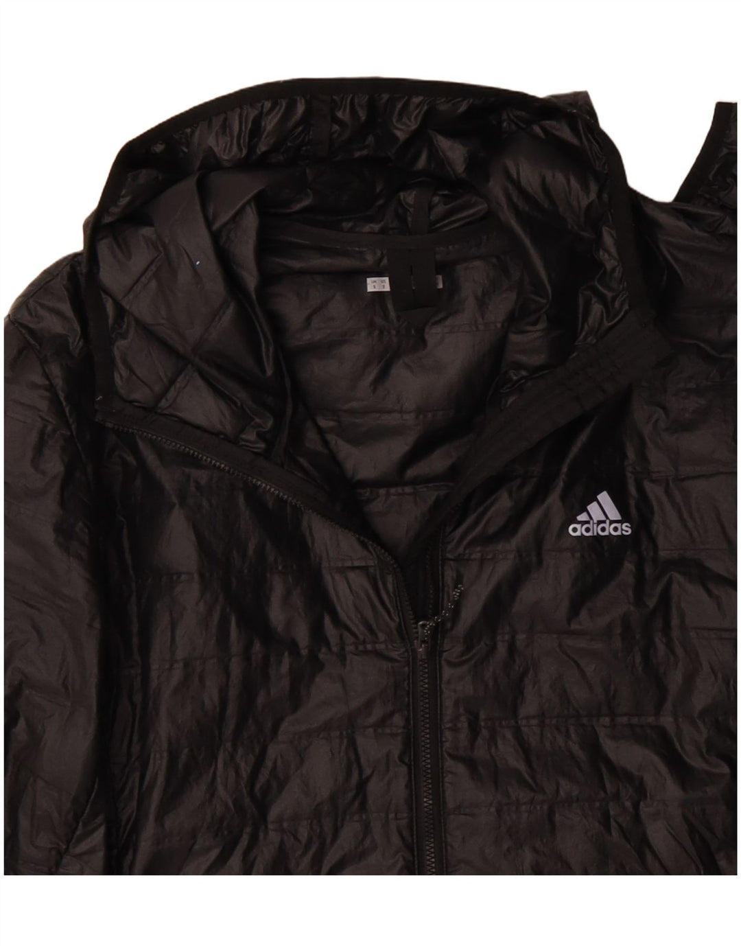 Adidas Herre Hooded Bomber Jacket UK 36 Small Black Polyester