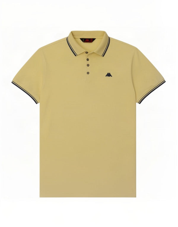 Kappa herre poloshirt 2XL gul bomuld