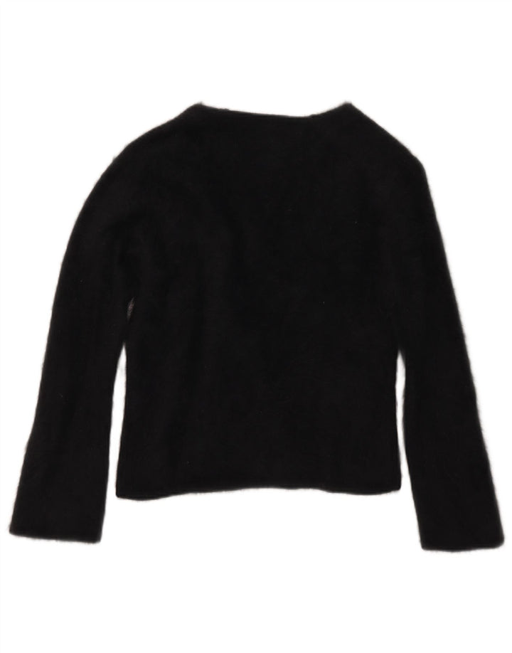 Monsoon Dame Jumper Sweater UK 12 Medium Black Angora