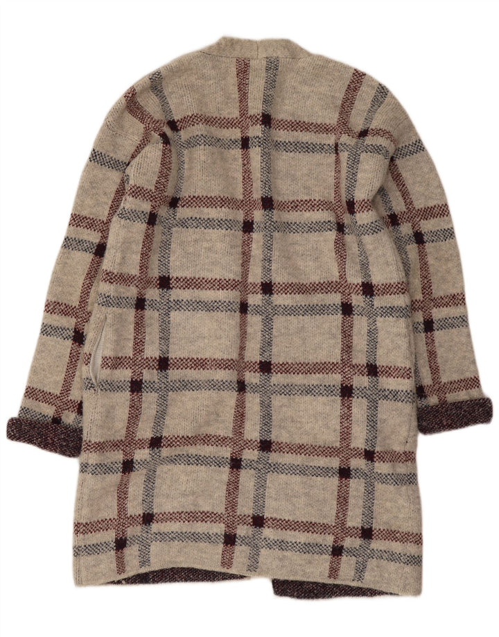 Marks & Spencer Dame Oversized Longline Cardigan Sweater UK 10 Small Grey