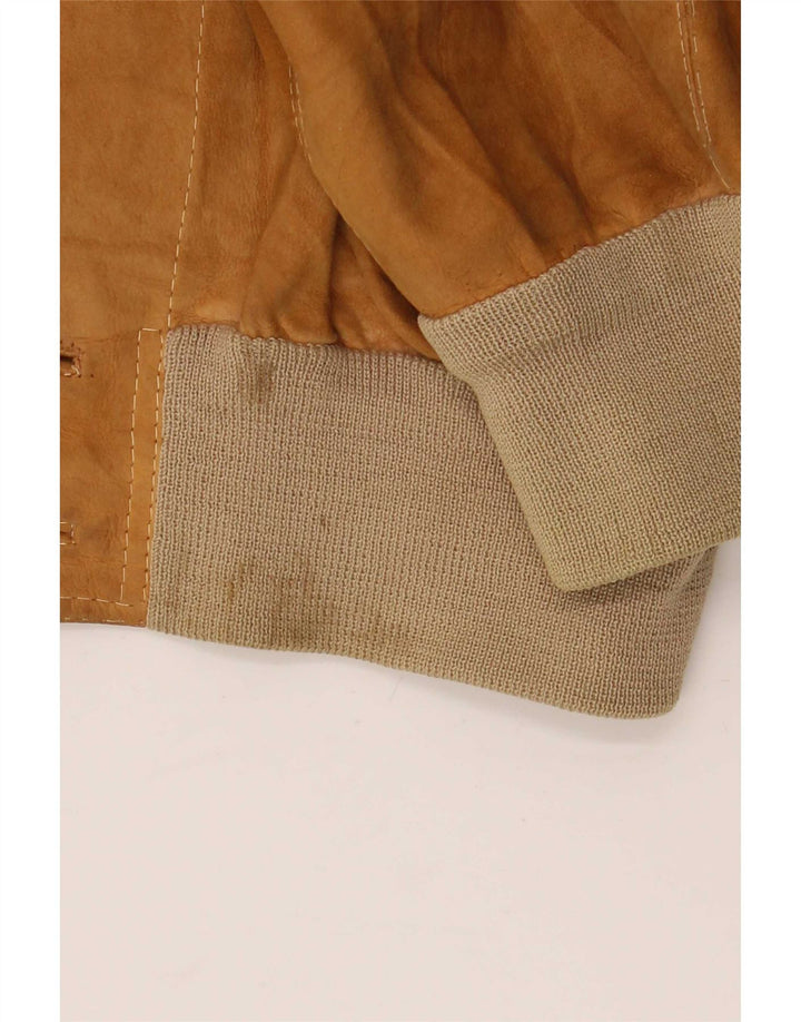 Vintage herre ruskind bomberjakke UK 38 medium brun