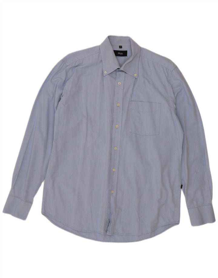 Fila Herreskjorte str. 41 Large Blue Cotton