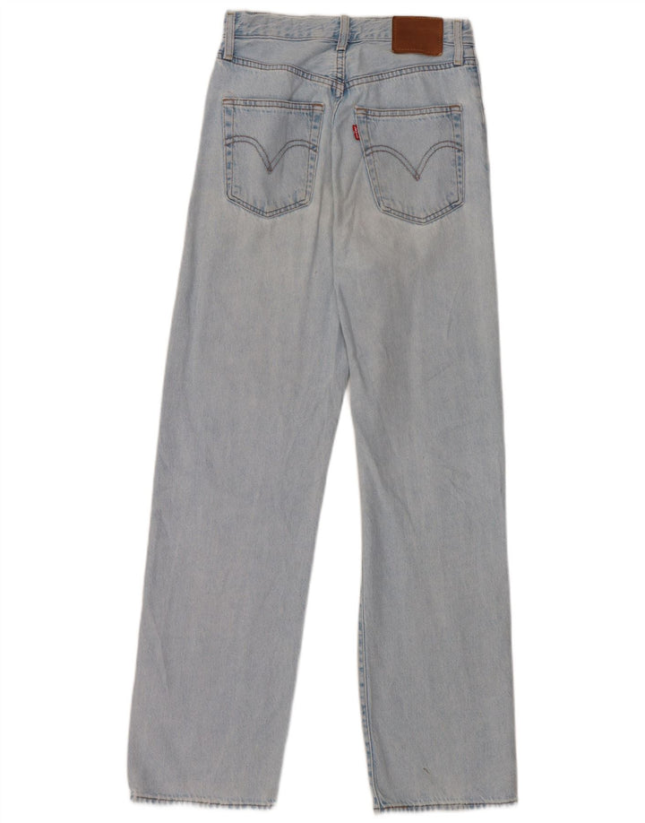 Levi's Dame Ribcage Straight Jeans W25 L29 Blå Bomuld