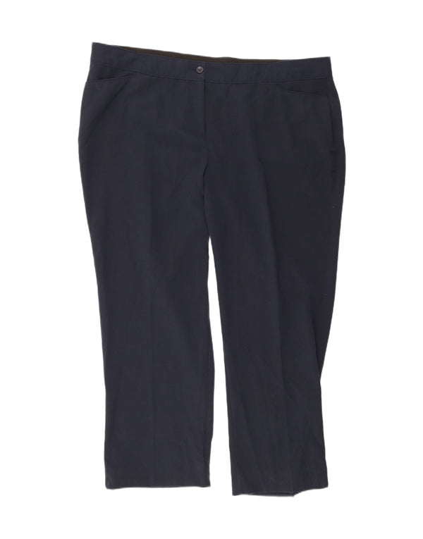 Marks & Spencer Kvinders Casual Bukser UK 24 4XL W48 L32 Mørkeblå