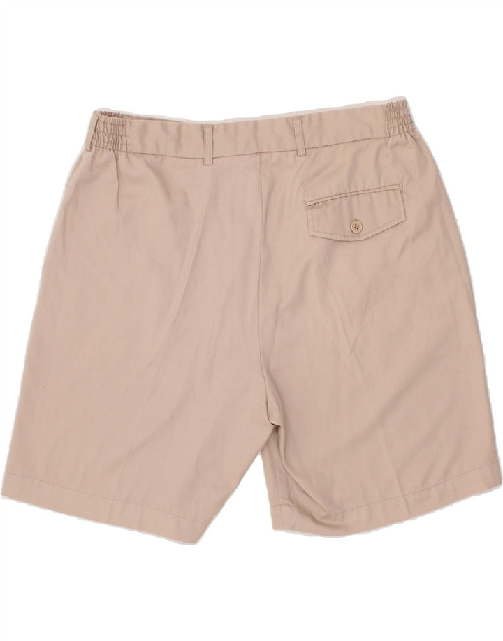 VINTAGE Womens Chino Shorts W36 Large Beige Polyester Vintage Vintage and Second-Hand Vintage from Messina Hembry 